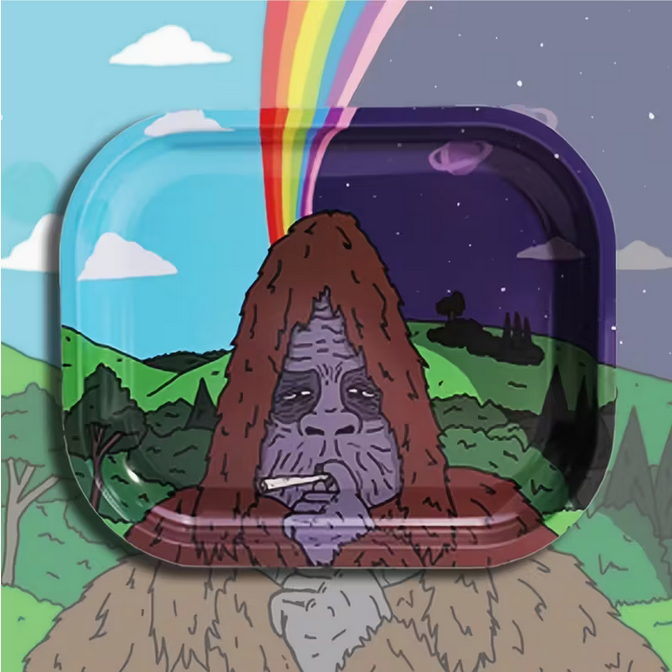 Metal Sasquatch Rolling Tray