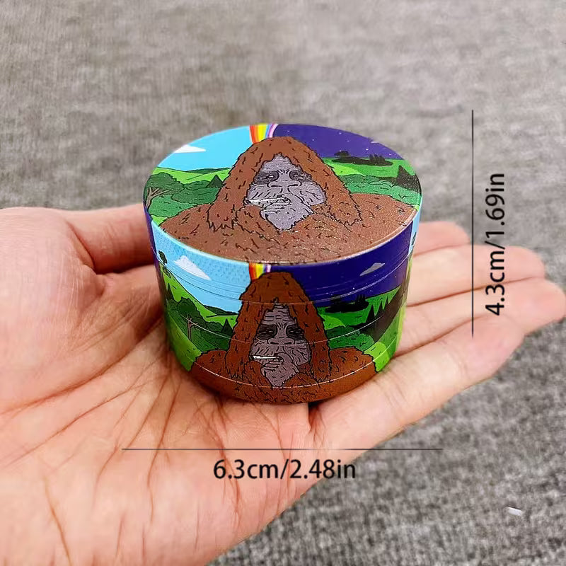 Metal 4 Layer Sasquatch Herb Grinder 63mm